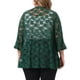 thumbnail image 4 of Agnes Orinda Conjuntos de Halloween para Mujeres Tallas Grandes Cárdigans de Escuela Universitaria Abiertos al Frente Mangas 3/4 Acampanadas Encaje Transparente Floral Cubrir Bolero Chalecos 2X Verde, 4 of 8