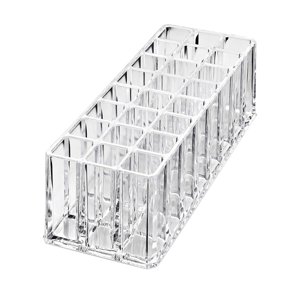 Ioensy - Organizador De Lápiz Labial Transparente Con 24 Ranuras Para Cajón De Tocador De Baño