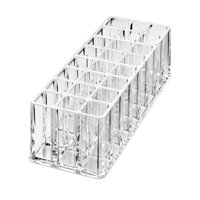 Ioensy - Organizador De Lápiz Labial Transparente Con 24 Ranuras Para Cajón De Tocador De Baño