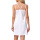 thumbnail image 3 of INSPIRE CHIC Camisón de Satén para Mujer, Camisón de Noche de Seda con Escote en V y Dobles Tirantes Espagueti para Descansar, Talla L, Blanco, 3 of 6