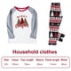 thumbnail image 4 of Pijamas navideños familiares, pijamas clásicos navideños a cuadros con diseño de árbol de Navidad para combinar con la familia, conjunto navideño para padres e hijos., 4 of 5