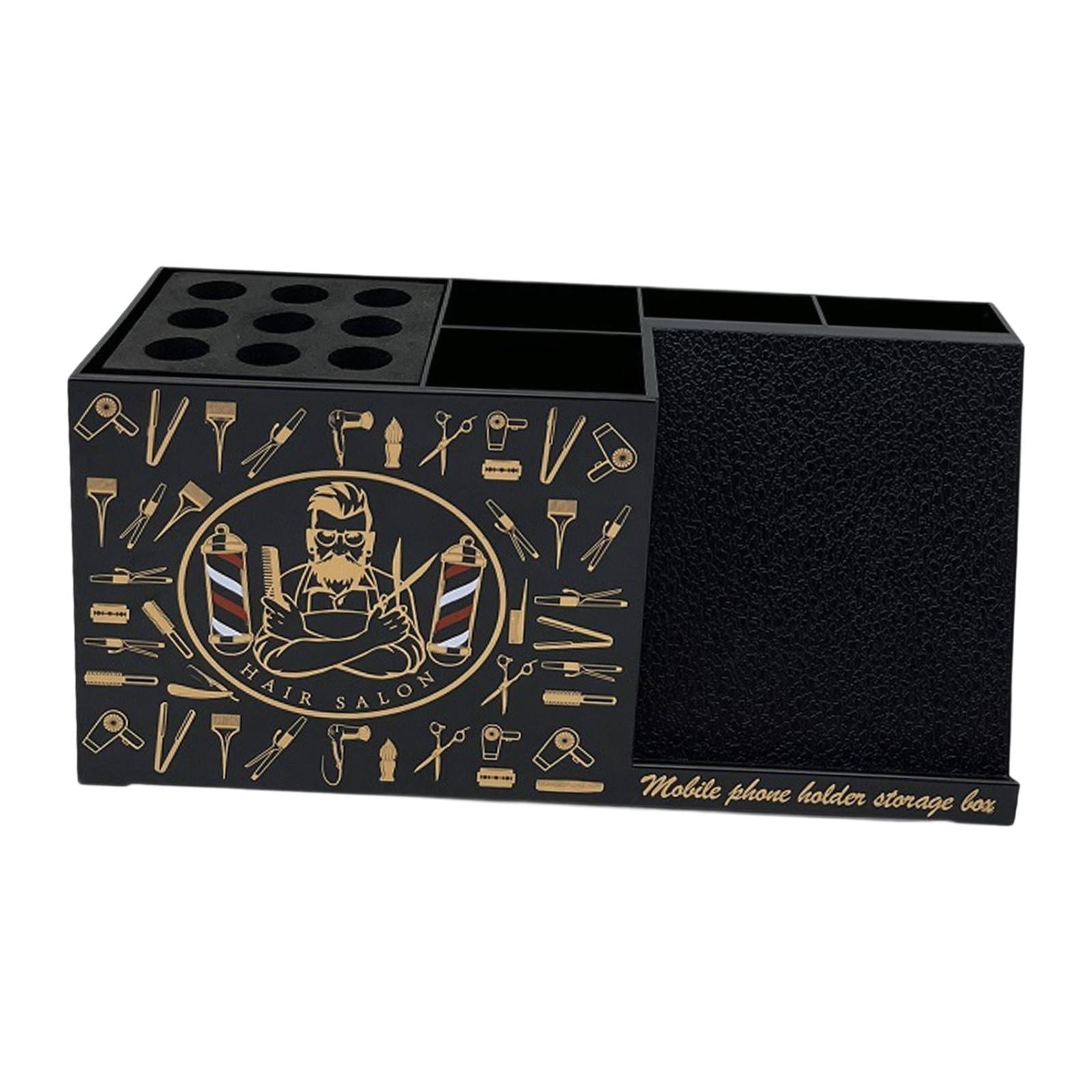 Magideal - Organizador De Estación De Salón, Organizador De Almacenamiento De Salón, Caja De Almacenamiento Grande, Organizador De Barbería, Soporte Para Negro