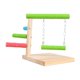 thumbnail image 2 of Parrot Playstand Tabletop Bird Stand Para Cockatiel Conures Lorikeet Cockatoo Frosted, 2 of 5