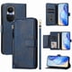 thumbnail image 1 of Funda tipo libro para OPPO Reno 10 PRO 5G con bolsillo con cremallera, cierre magnético, 7 ranuras para tarjetas y correa para la muñeca., 1 of 6