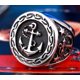 thumbnail image 2 of Anillo de Ancla Nautico Hombre Caballero Moda Masculina 2019, 2 of 3