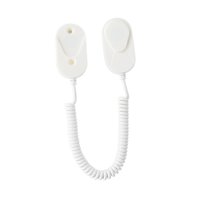 Magideal - Soporte De Control Remoto Con Cuerdas De Resorte, Retráctiles, Portátiles, Fácil De Instalar, Organizador De Soporte De Control Remoto De Múltiples Ap Blanco