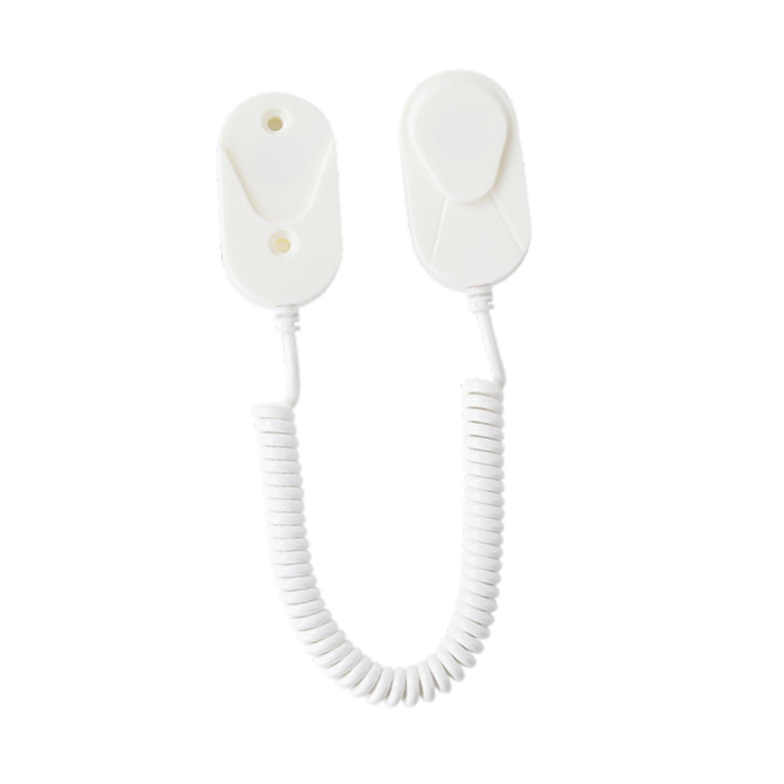 Magideal - Soporte De Control Remoto Con Cuerdas De Resorte, Retráctiles, Portátiles, Fácil De Instalar, Organizador De Soporte De Control Remoto De Múltiples Ap Blanco