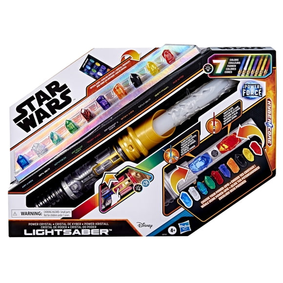 Sable láser Star Wars Power Crystal, 7 colores y 10 cristales