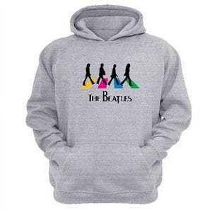 Genérico - Polerón Canguro The Beatles Gris Claro Talla Xs Unisex