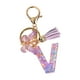 thumbnail image 1 of Llavero De Resina Adornos Niñas Mujeres Regalos Alfabeto Inglés Llavero Llavero V, 1 of 3