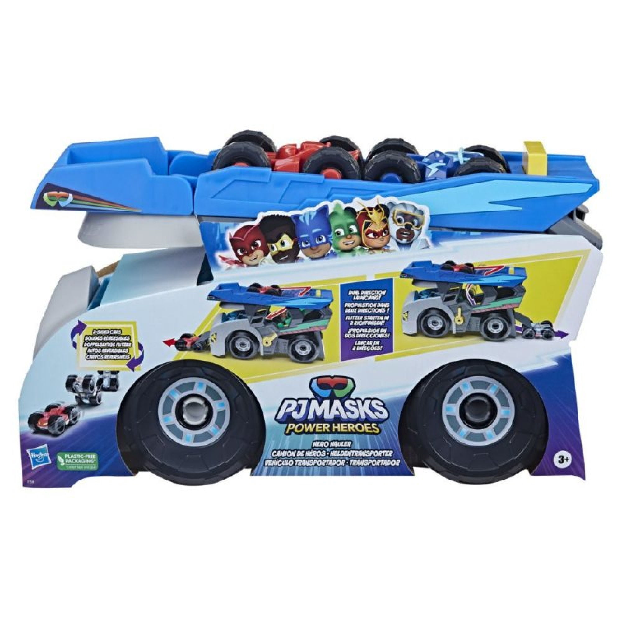 Vehículo Figura Pj Masks Power Heroes Set Camión Autos Duo Racers