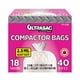 thumbnail image 1 of Bolsas compactadoras de basura Ultrasac de 18 galones, paquete de 40 con bridas, 1 of 5
