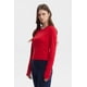 thumbnail image 2 of Polera Mujer Rib Abertura Puño Rojo, 2 of 4