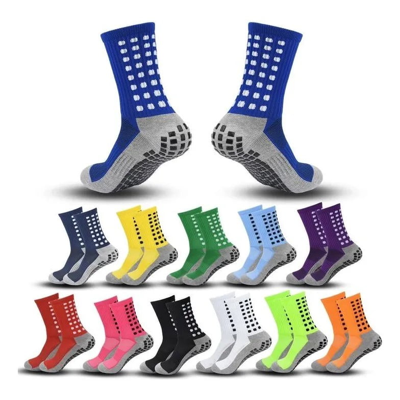 Genérica - 12 Calcetines Deportivos Media Antideslizantes Para Fútbol