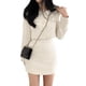 thumbnail image 2 of Minifalda de cintura alta para mujer, corte A, corta, elegante, a la moda, ajustada, suave, para otoño, 2 of 8