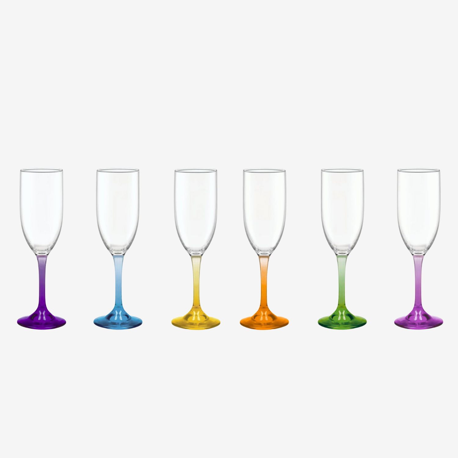 Cristar - Display 6 Copas Champagne 176ml Flute Versalles Pie Color