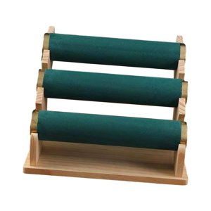 Ioensy - Soporte De Pulsera De 3 Niveles, Soporte De Almacenamiento De Reloj Para Mesa, Encimera, Dormitorio, Verde