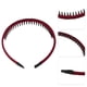 thumbnail image 3 of 4 Diademas con Peine de Dientes para Mujeres, Bandas para el Cabello Antideslizantes, Aro para el Cabello de Damas, Rojo Vino, Beige, Rosa, Azul, 3 of 7