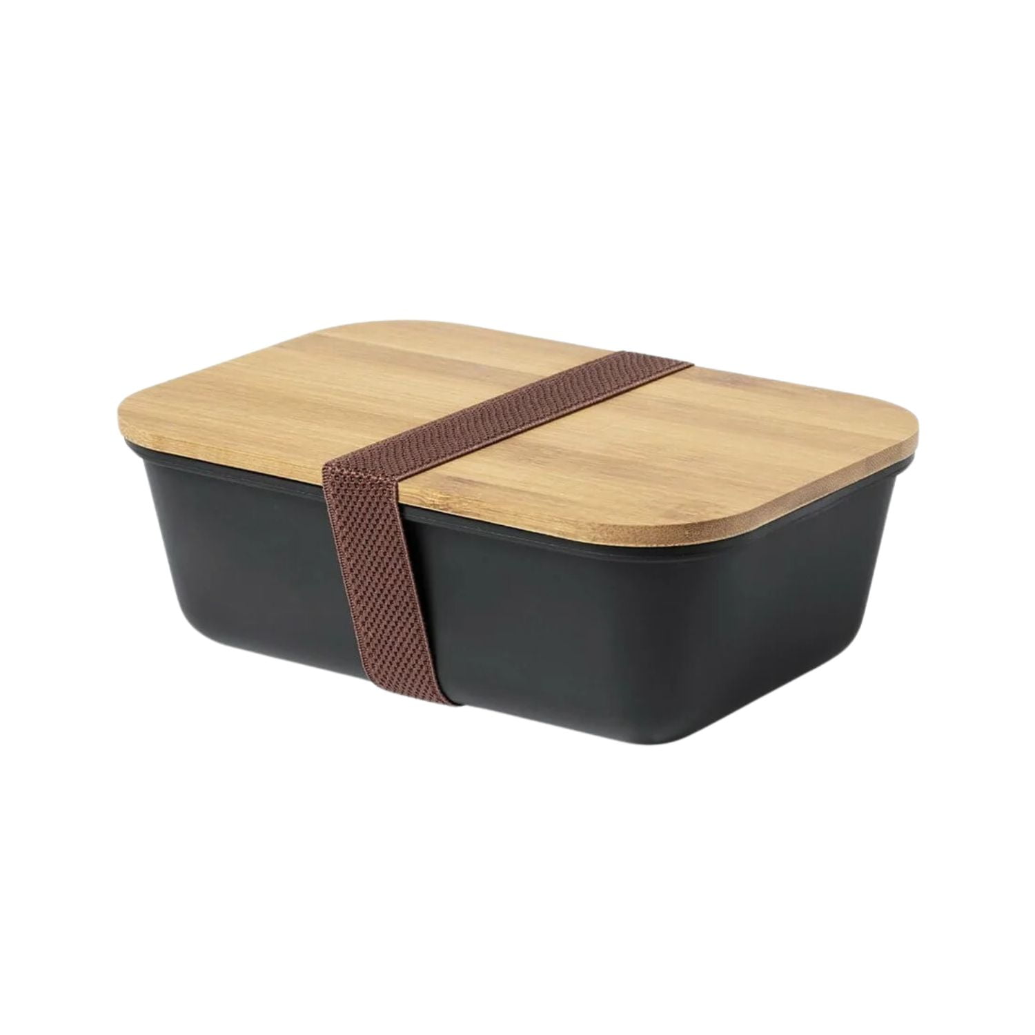 Importclick - Contenedor Tupper Hermético Pp Bambú Thadan Negro 1000 Ml