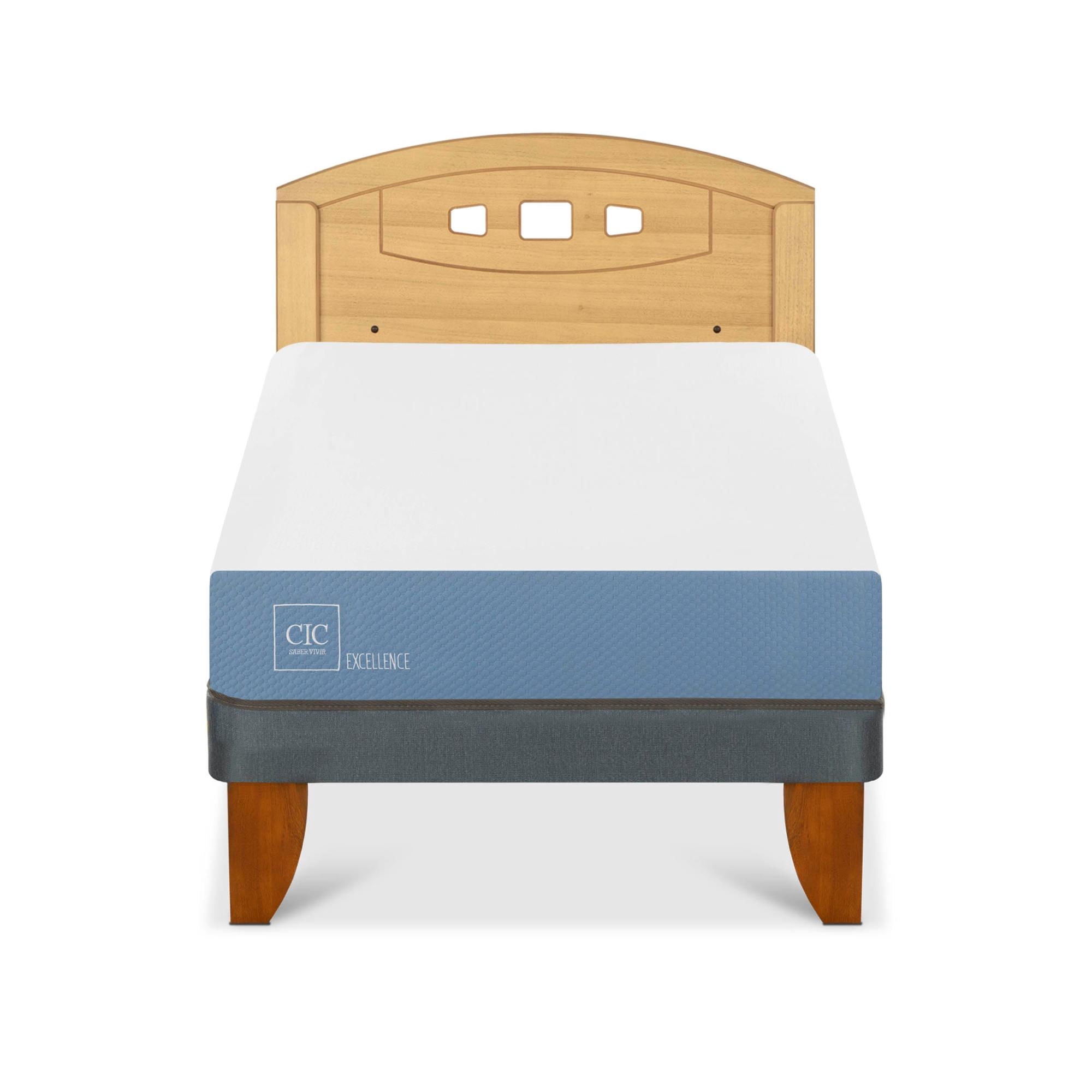 Cama Europea Excellence 1.5 Plaza Base Normal