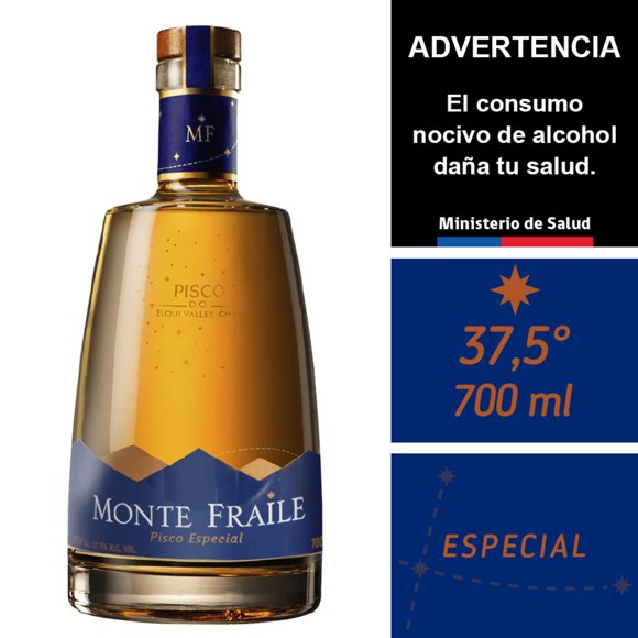 Pisco Especial 37.5º Botella, 700 ml