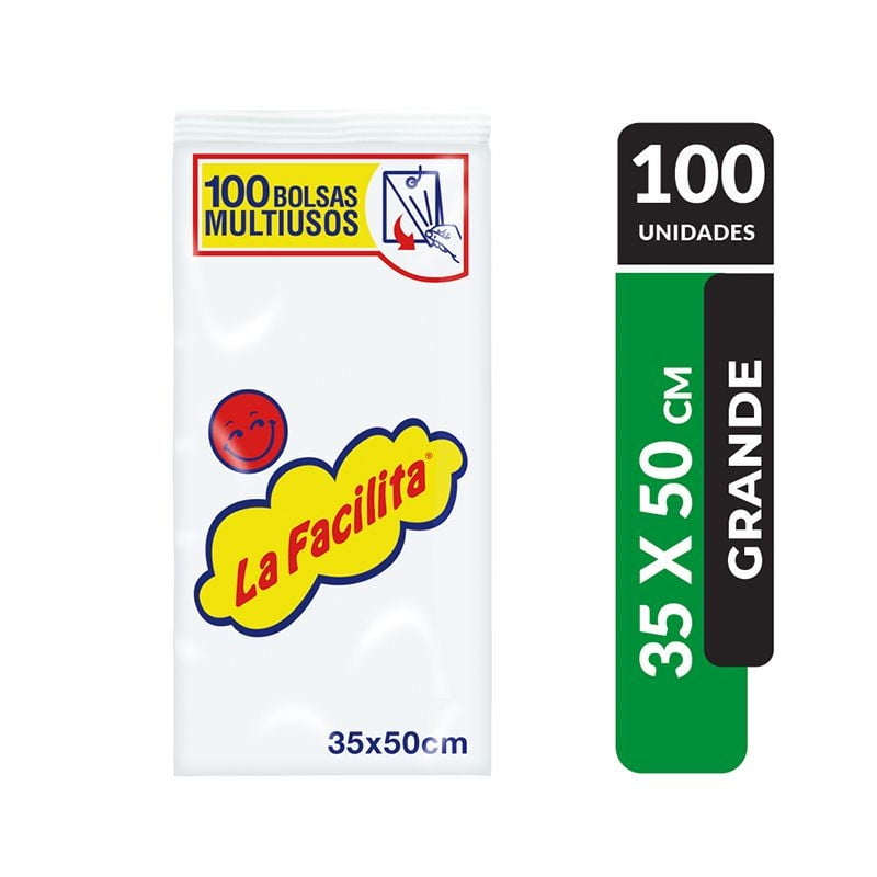 La Facilita - Bolsas Multiuso 35x50 Cm