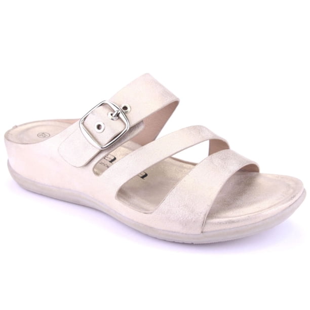 Sandalia Chalada Mujer Ceniza-5 Dorado Comfort