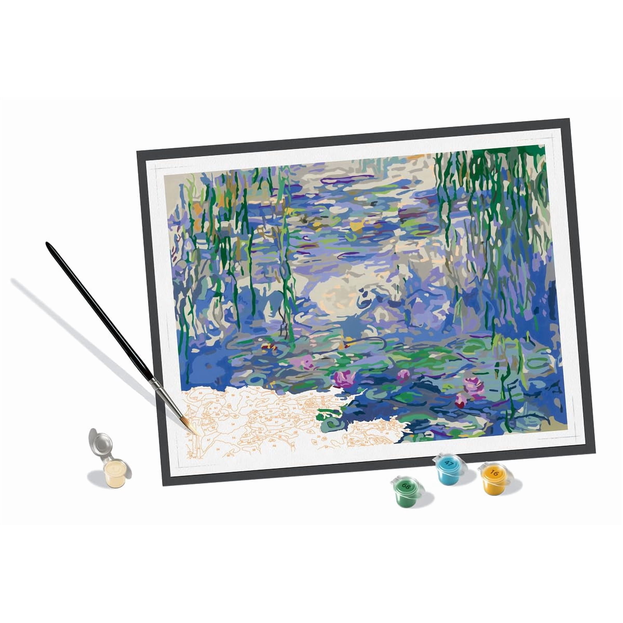Ravensburger - Kit De Pintura Por Números Monet Waterlilies 23651
