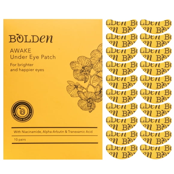 Eye Patch Bolden Awake, máscara para debajo de los ojos, ojeras, 10 pares