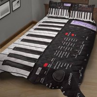 Milsleep - Piano Digital - Piano Quilt Bed Set