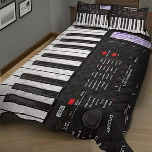 Milsleep - Piano Digital - Piano Quilt Bed Set