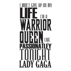 Rienda Libre Graphics - Decomural Marry The Night Lady Gaga Ws-40886