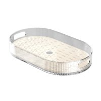 Magideal - Bandeja Para Servir, Bandeja Multiusos Para Servir, Escurridor De Frutas, Escurridor De Tazas, Escurridor De Verduras Para Mesa De Centro, Cocina, Al