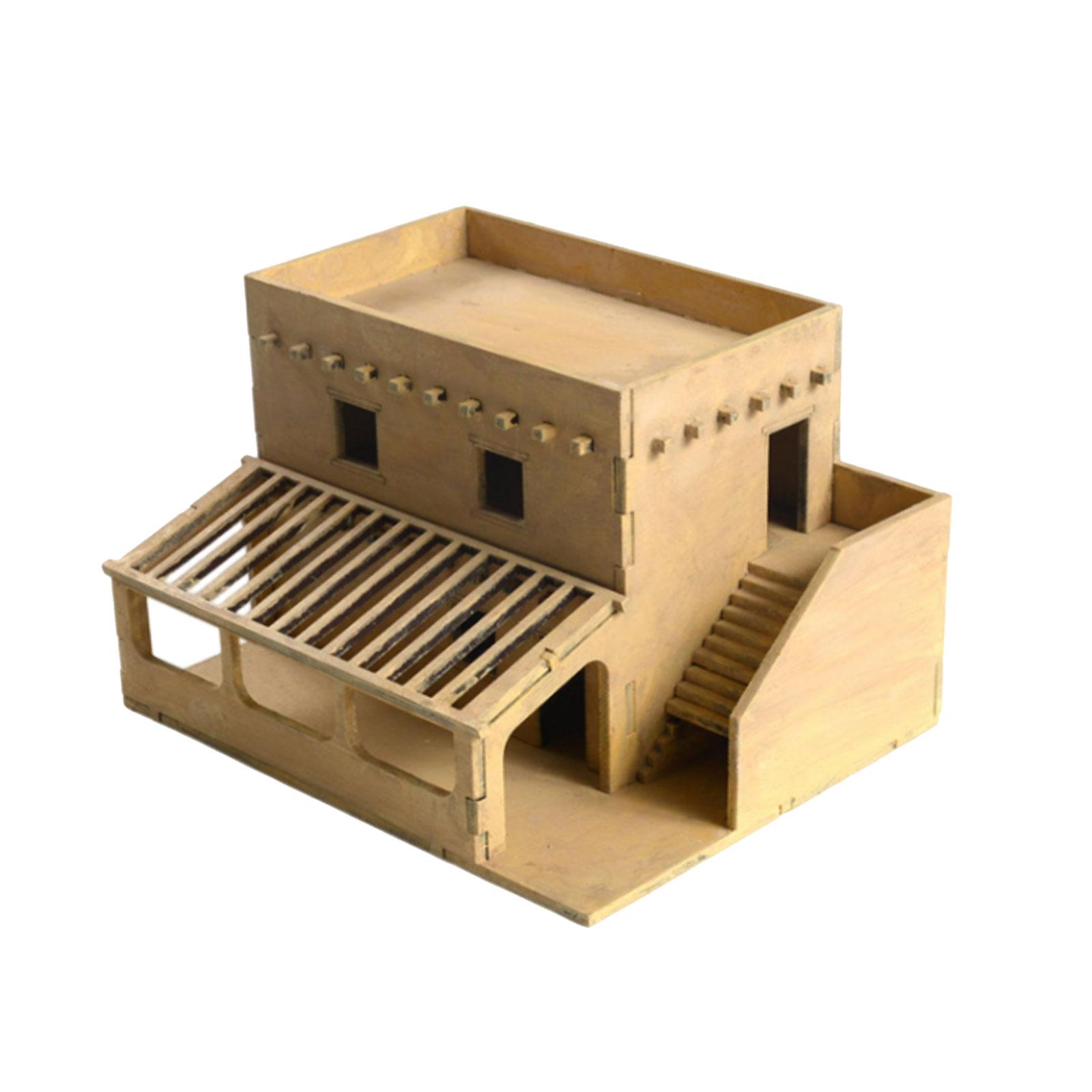 Magideal - 1/72 Kits De Modelos De Construcción De Madera, Juguetes De Hobby Sin Ensamblar, Rompecabezas 3D, Diseño De Paisaje, Materiales De Construcción De Pai Estilo C