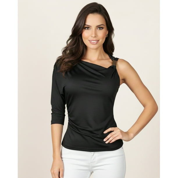 Blusa Fashion Mujer un Hombro Descubierto