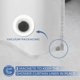 thumbnail image 3 of Forro de cortina de ducha downluxe 152 cm x 183 cm blanco, 3 of 7