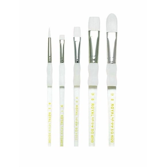 Pincel plano Royal Brush Soft Grip de fibra Golden Taklon