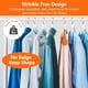 thumbnail image 5 of Perchas DEDU para hombre, 20 unidades, extra anchas, antideslizantes, color blanco, 5 of 7