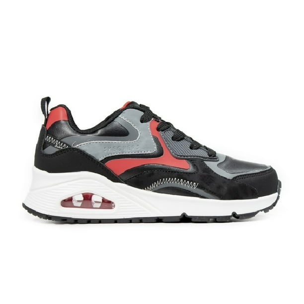 Zapatilla Kids Uno Gen1 Negro Rojo Skechers