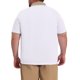 thumbnail image 3 of INSPIRE CHIC Conjunto de Hombre Grande y Alto Polo Casual Transpirable de Manga Corta con Cuello en Contraste XL Blanco, 3 of 5