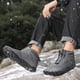 thumbnail image 5 of Zapatos descalzos para hombre y mujer, puntera ancha, minimalistas, para invierno, para senderismo, acolchados, cálidos, informales, de algodón, para senderismo, 5 of 5