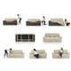 thumbnail image 4 of Funda de Sofa Bielastica 2 Cuerpos Bali, 4 of 4