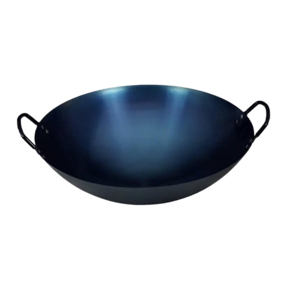 Sartén Wok De Hierro Práctica Y Ligera Para Saltear, Cocinar A Fuego Lento, Guisar Y Freír, 50 Cm