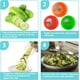 thumbnail image 2 of Cortador de verduras en espiral 3 en 1, cortador manual de verduras en espiral con 3 cuchillas de acero inoxidable, rallador en espiral para pepino, calabaza, zanahoria, etc., 2 of 7
