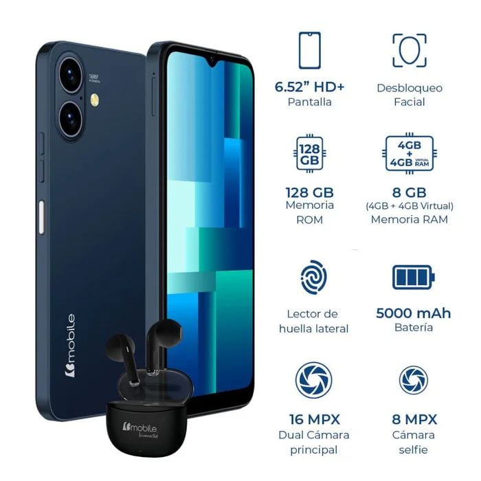 Smartphone Bmobile Rocket A1 Azul 4g