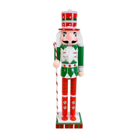 Wakeshome - Soldado Cascanueces Navideño Madera Adorno Arbol De Navidad