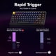 thumbnail image 4 of Teclado LEMOKEY P1 HE 75% inalámbrico mecánico Gateron negro, 4 of 8