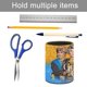 thumbnail image 5 of Chicas de Oro-theme Cylinder Pen Holder Pencil Organizer with Flannel Lining PVC Leather Material Cardboard Base for study work 10*8CM, 5 of 6