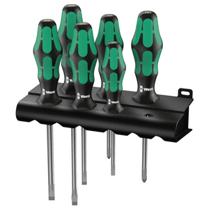 Wera - Set Destornilladores Phillips / Paleta (6 Piezas + Rack)