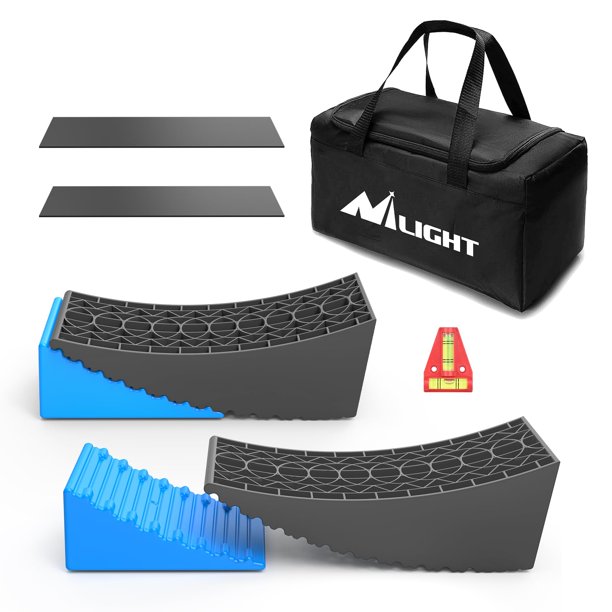 Paquete de 2 bloques niveladores RV Leveler Nilight para autocaravanas, 35 000 libras